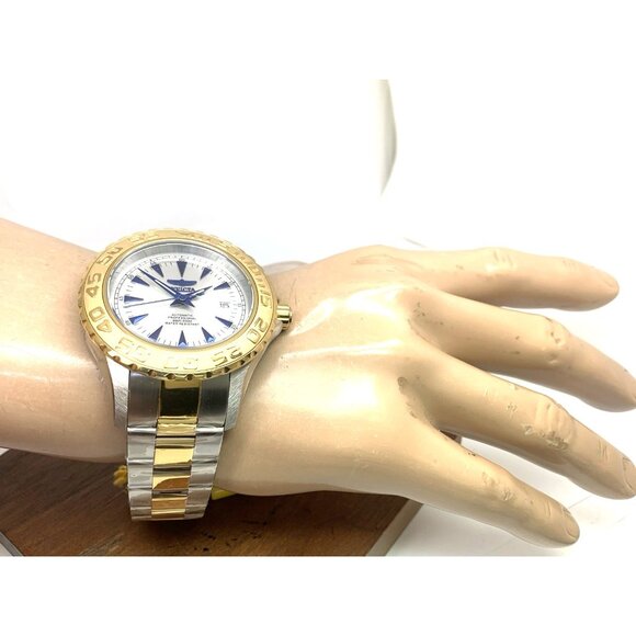 Invicta Men's Watch 2307 Ocean Ghost Automatic Silver Dial Two Tone Steel 47mm - Picture 5 of 15